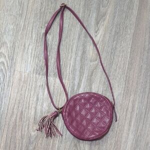 ❤️5/$25 Quilted Burgundy Crossbody Bag
